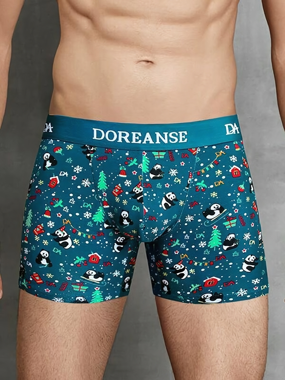 Мужские трусы-боксеры Doreanse Panda (Размер: L) (Цвет: изумрудный)