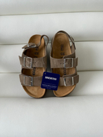 Сандали Birkenstock на утолщенной подошве коричневые