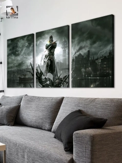 Модульная картина Dishonored, 150х70см