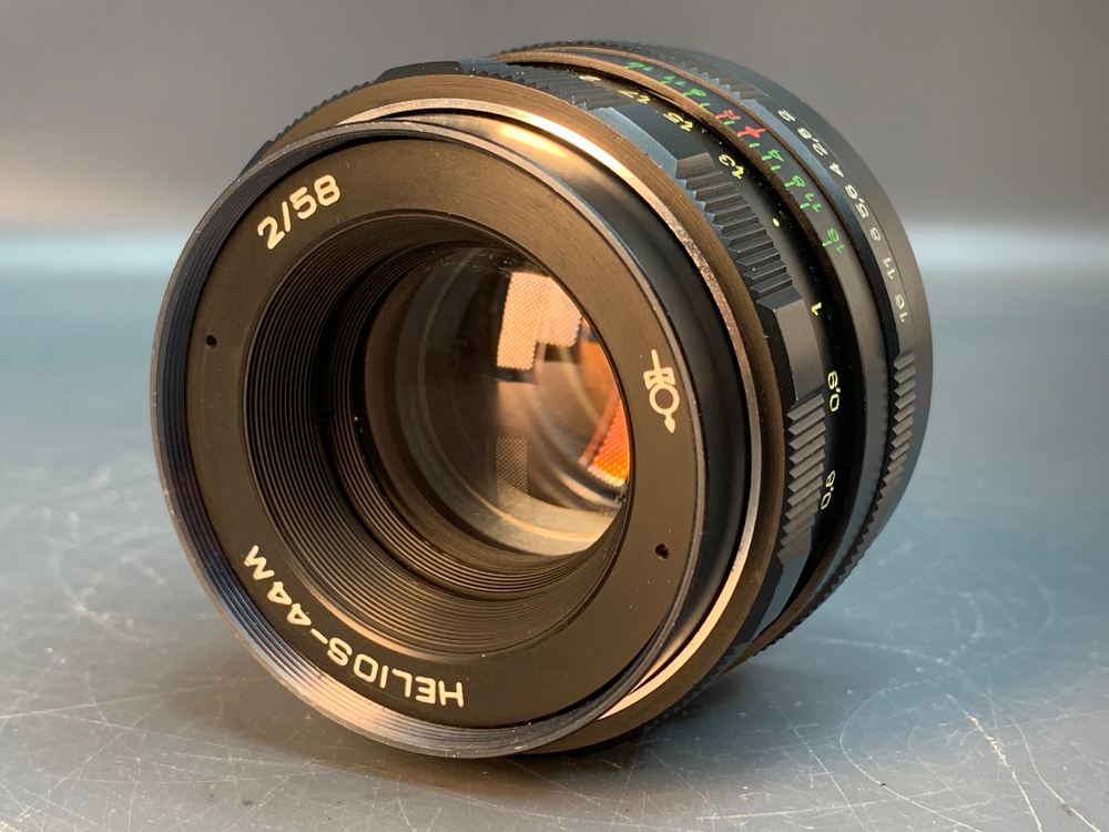 Zenit EM + Helios 44M смещена шкала выдержек
