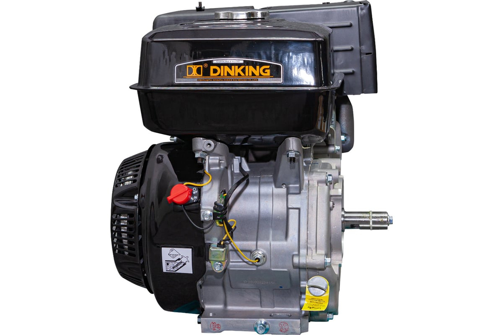 Двигатель Dinking DK190F-C(Q) (15лс, 25.4мм, ручной стартер, датчик масла) ДВИ113