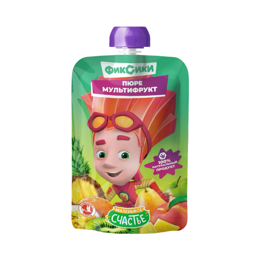 Пюре Фиксики Мультифрукт (гуалапак) 90гр x12