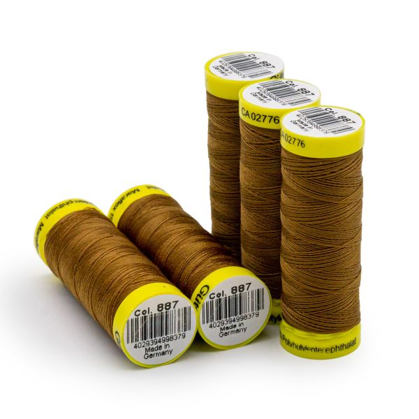 Нитки для трикотажа Gutermann Maraflex 120 (150 метров), 5 кат. | 887 бежево-горчичный