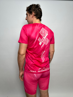 Тайтсы для бега TRS pink QR
