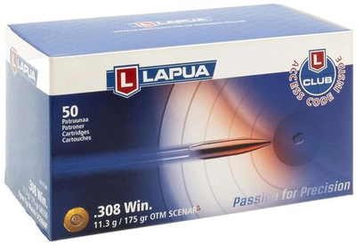 Патрон .308 Win Lapua 11,3 г Scenar-L
