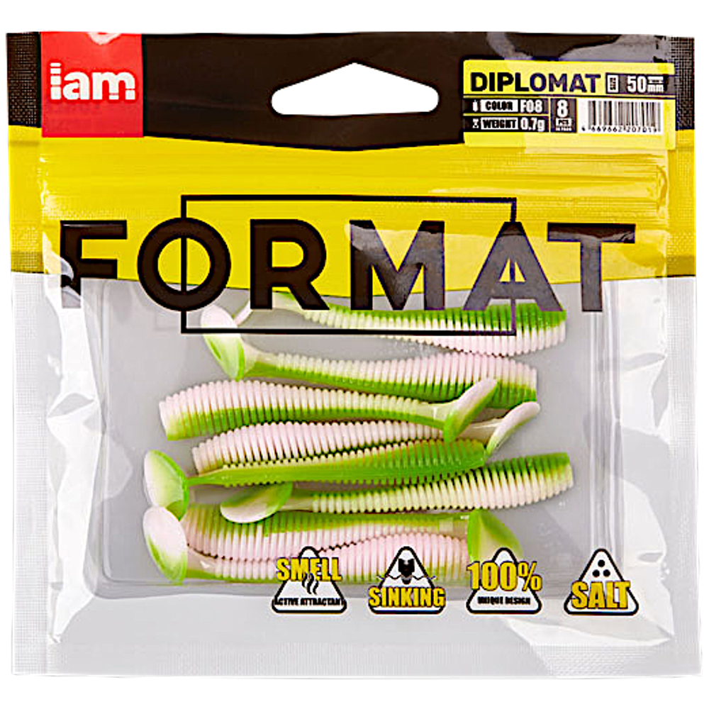 Мягкая приманка IAM Format Diplomat 074мм 2.2г(3.0г) -