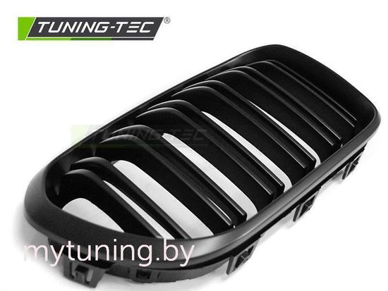 Решетки радиатора для BMW 1 F20 / F21 LCI (15-18) черные матовые в стиле M1