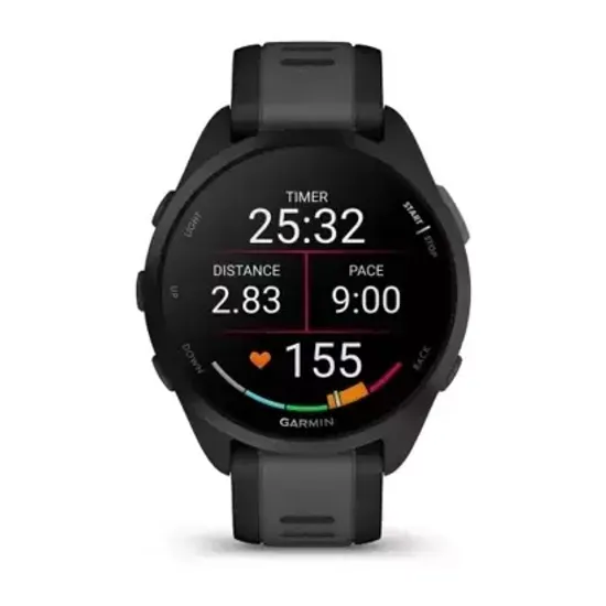 Беговые смарт-часы Garmin Forerunner 165 Music, Black/Slate Grey 010-02863-30