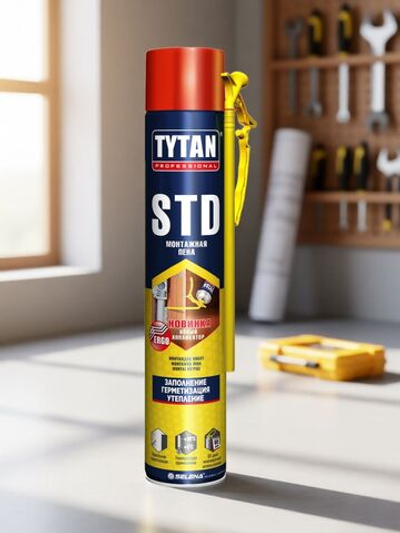 Пена монтажная бытовая всесезонная TYTAN Professional STD ЭРГО 750 мл