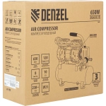 Компрессор DLS650/10 безмаслянный малошумный 650 Вт DENZEL 58021