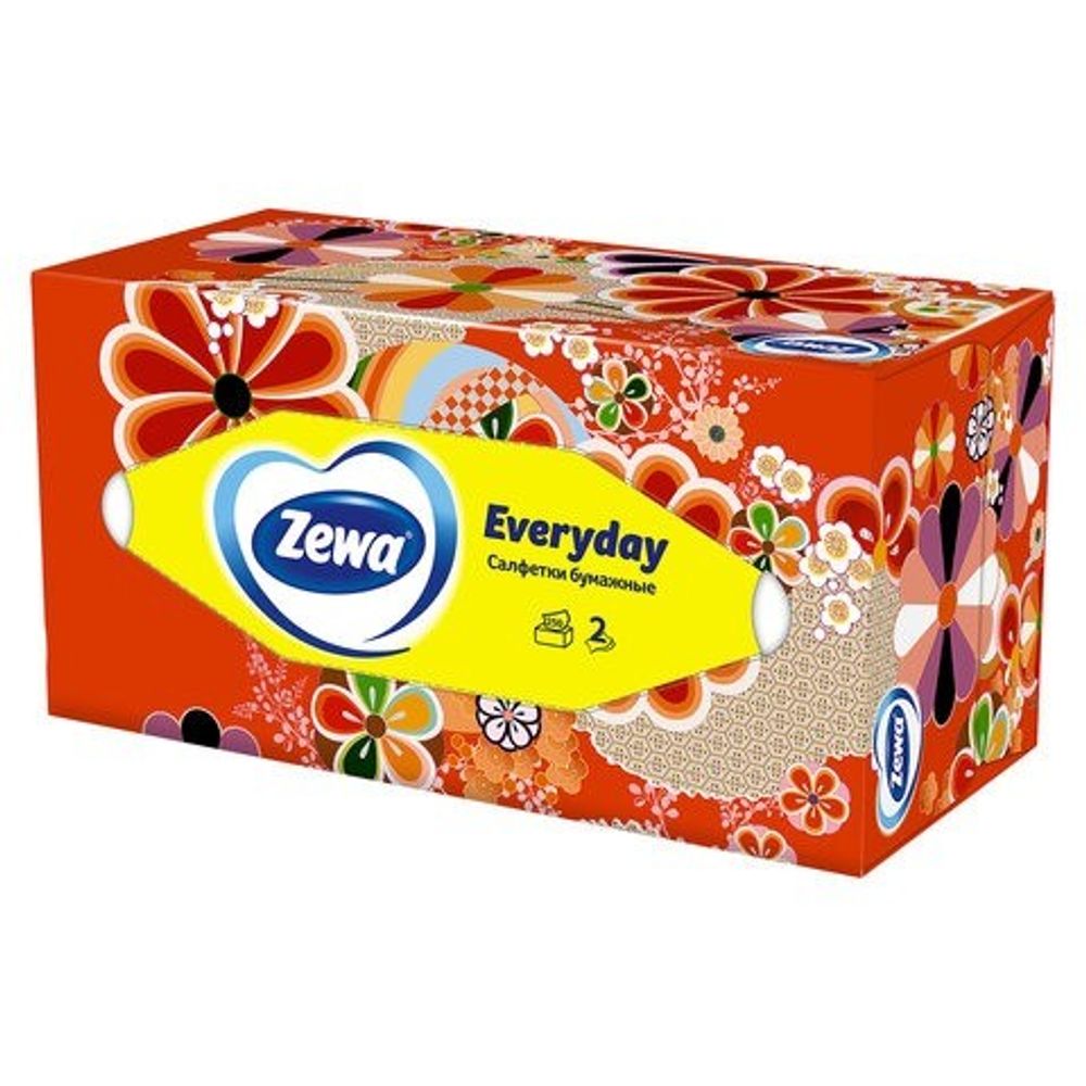 Салфетки бумажные Зева Everyday 250шт, шт