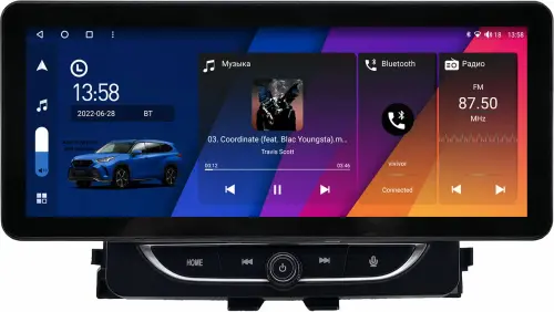 Магнитола для Honda Vezel 2013-2021 - Canbox H-Line 3138 монитор 12.3" QLED в стиле Audi на Android 10, Быстрая, ТОП-процессор, CarPlay, 4G SIM-слот