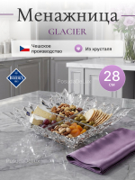 Менажница "GLACIER" хрусталь 28 см
