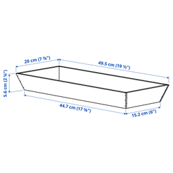 IKEA UPPDATERA  (ИКЕА УППДАТЕРА)  -  Вкладыш в ящик - бамбук 20x50 см