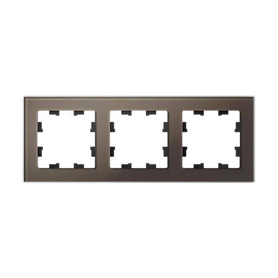 Рамка стеклянная на 3 поста Systeme Electric AtlasDesign Nature Мокко ATN320603