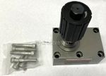 DRVP40-1-10 - Дроссель с обратным клапаном на плиту c рукояткой, Ду40