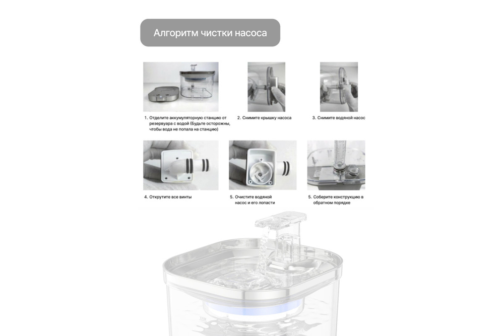 Беспроводная поилка с датчиком движения Home One, для котов и кошек