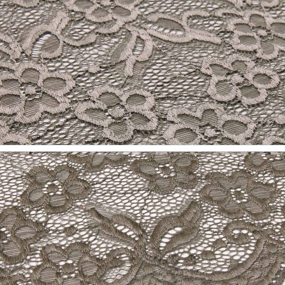 Кружево бельевое эластичное 400 мм / 13.72 метра, цв. C072 шиншилла
