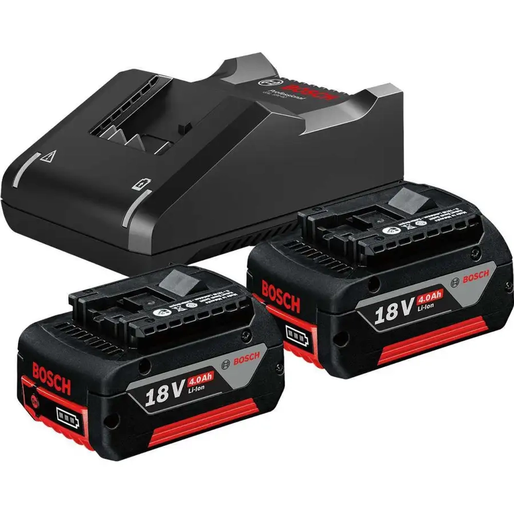 Аккумуляторные батареи и зарядное устройство 2xGBA 18V 4 Ah + GAL 18V-40 BOSCH 1600A019S0