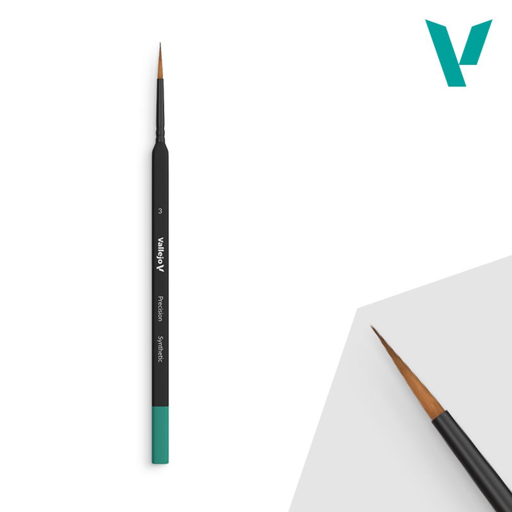 Round Synthetic Brush, Triangular Handle No. 3 Round Synthetic Brush, Triangular Handle No. 3
