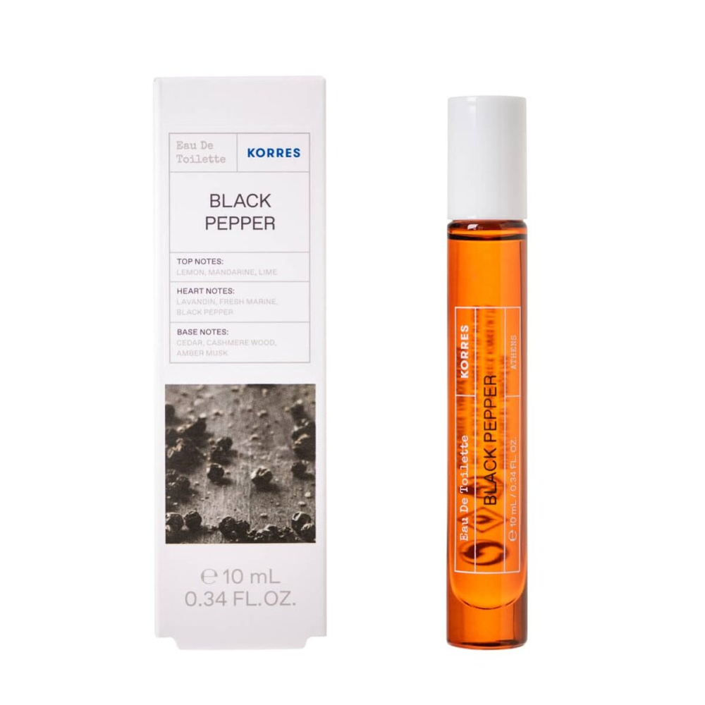 Туалетная вода Black Pepper для мужчин (дорожный размер) KORRES, 10 мл