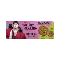 Печенье Yummer`s 140гр Squid Game Dalgona (Игра в кальмара Сливочная Ваниль) (24)