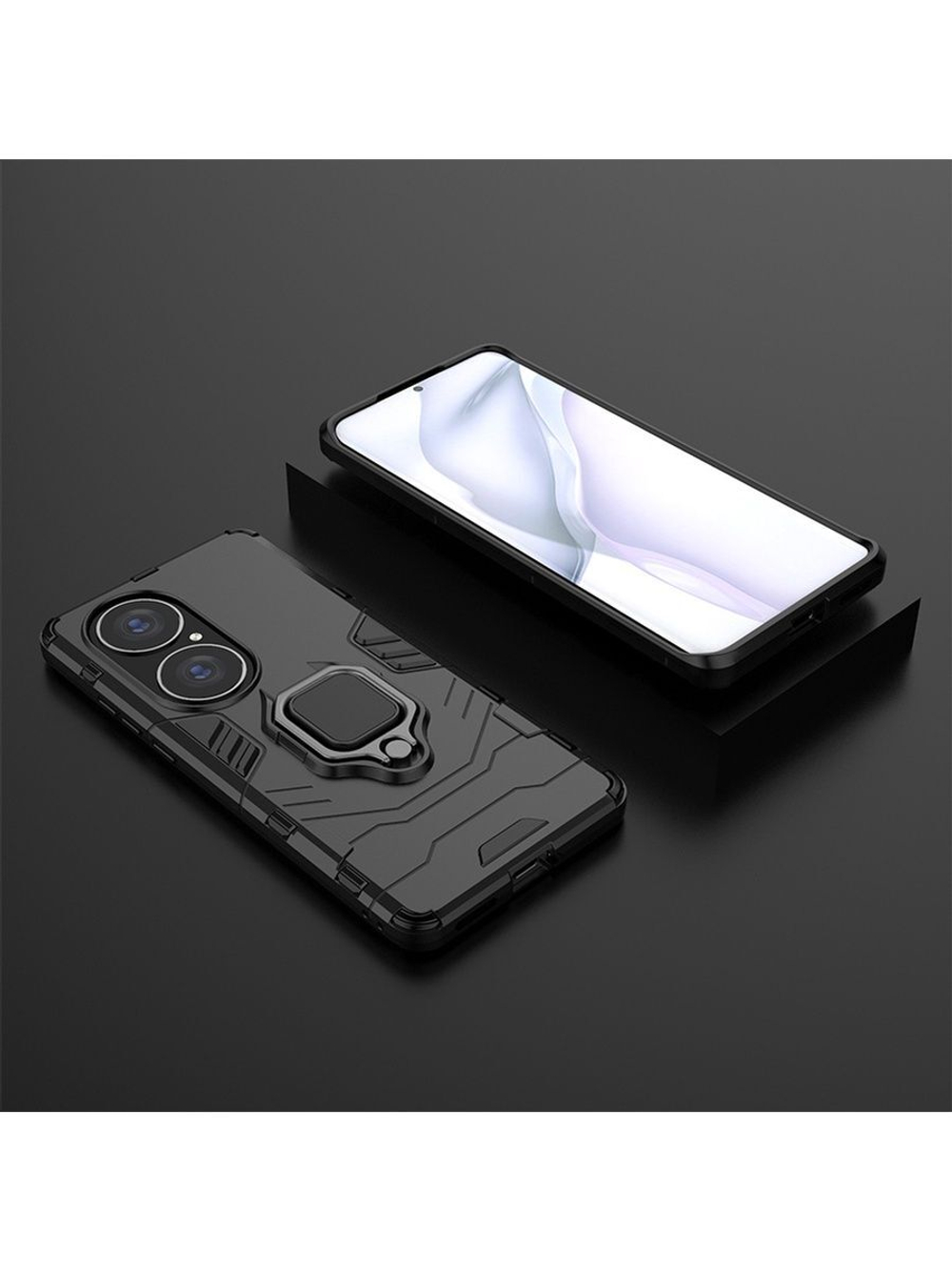 Противоударный чехол с кольцом Panther Case для Huawei P50 Pro