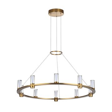 Подвесная светодиодная люстра 60W 3000K 7144/70L античная бронза DEFANCE Odeon Light
