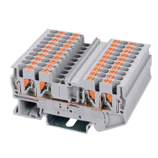 Push-in клеммная колодка на DIN-рейку EXSER 333-ST2-2.5/2X2
