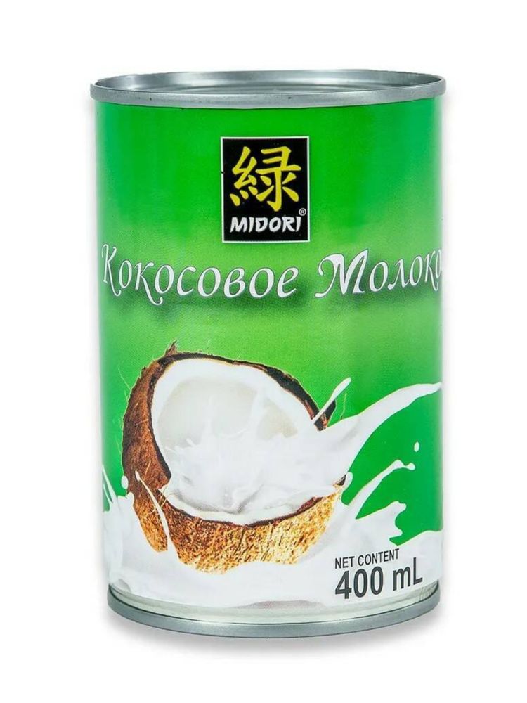 Кокосовое молоко Midori 7%, 400 мл, 3 шт