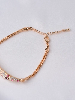 Браслет Звездное небо с фиолетовыми кристаллами Swarovski