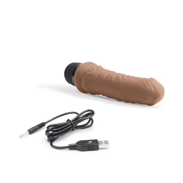 Небольшой массажер 6" Realistic Vibrator мокка