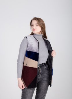 женский жилет из овчины