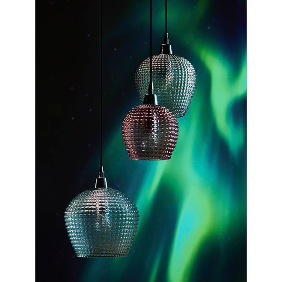 Светильник подвесной каскадный aurora, D50 см, сливовый/серый/прозрачный