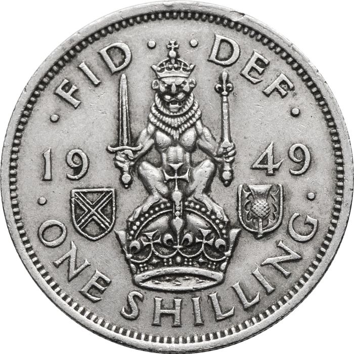 1 шиллинг 1949 Великобритания (Шотландский шиллинг)