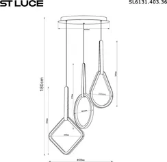 Подвесной светильник Shape SL6131.403.36 ST Luce