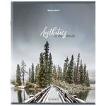 Тетрадь А5, 96 л., BRAUBERG, скоба, клетка, глянцевая ламинация, "Nature", 404427, 1шт