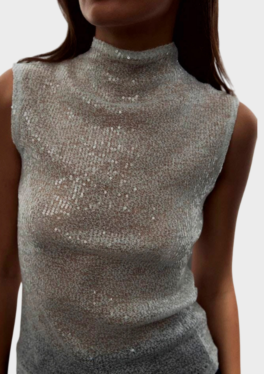 Топ с пайетками DAISYKNIT