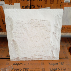 Полиуретановая панель под камень Гриб, Снежно-белый / Mushroom Haft, Snow White, HL 01, 600x600 мм