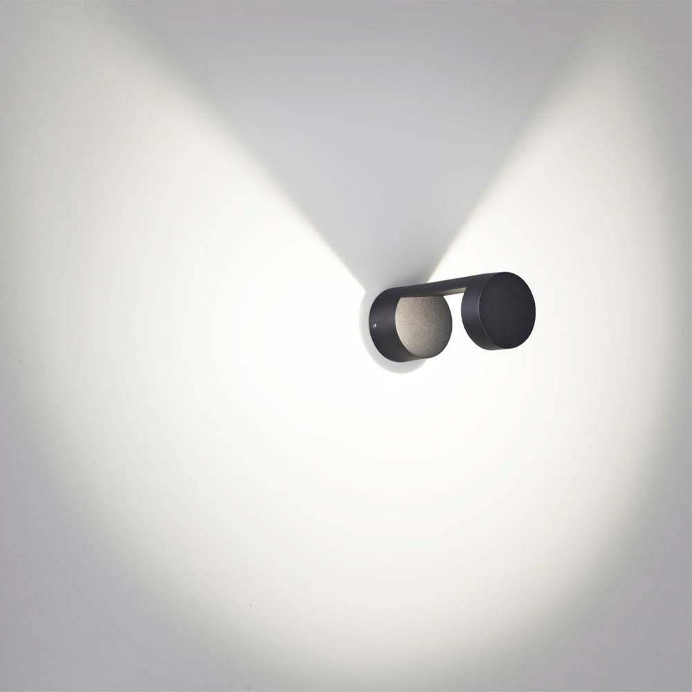 Уличный настенный светодиодный светильник Odeon Light TION 6657/10WL