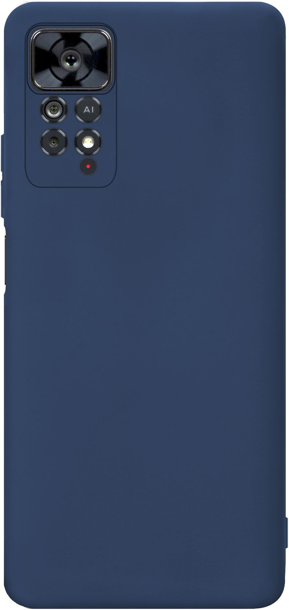 Мягкий Soft Touch чехол из силикона для XIAOMI REDMI NOTE 11 PRO 5G с бархатной подкладкой
