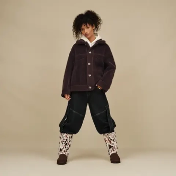 UGG Двусторонняя куртка-тракер Frankie, коричневый/синий
