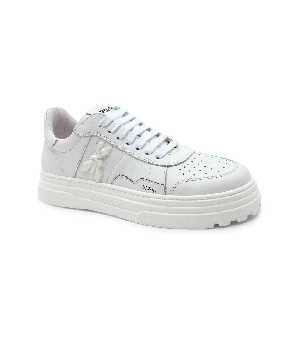 Кожаные кроссовки Patrizia Pepe - белый(2Z0008 L011)
