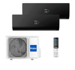 Мульти сплит-система Haier на 2 комнаты (25+25 кв.м.) FLEXIS Black