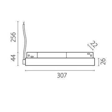 Блок питания к треку 509ххх UNO 48V 300W (провод 30см) 509009PIC чёрный Uno Lightstar