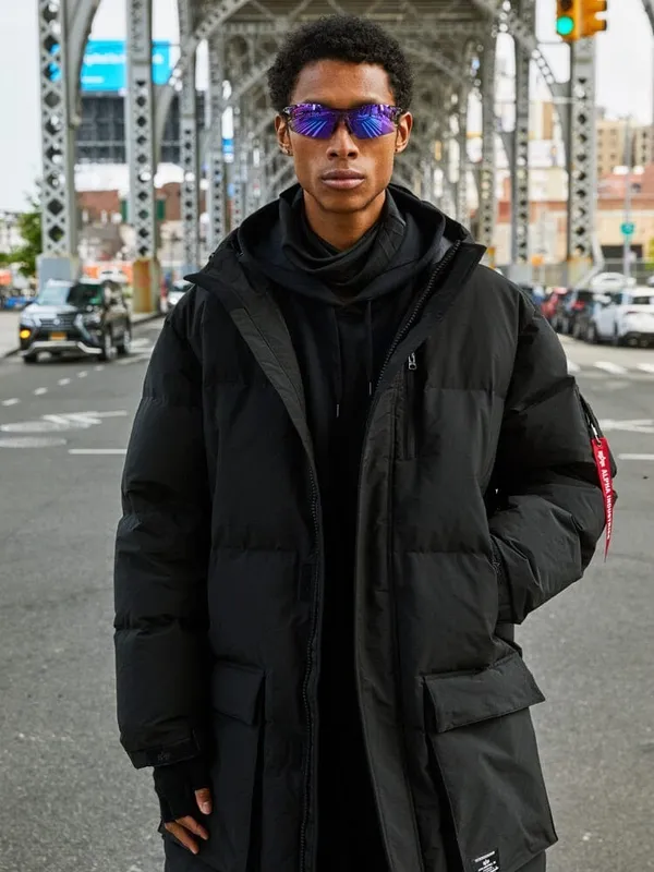 Пуховик мужской ALPHA INDUSTRIES LONG PUFFER PARKA