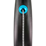 flexi рулетка Black Design XS (до 8 кг) 3 м трос черный/голубой