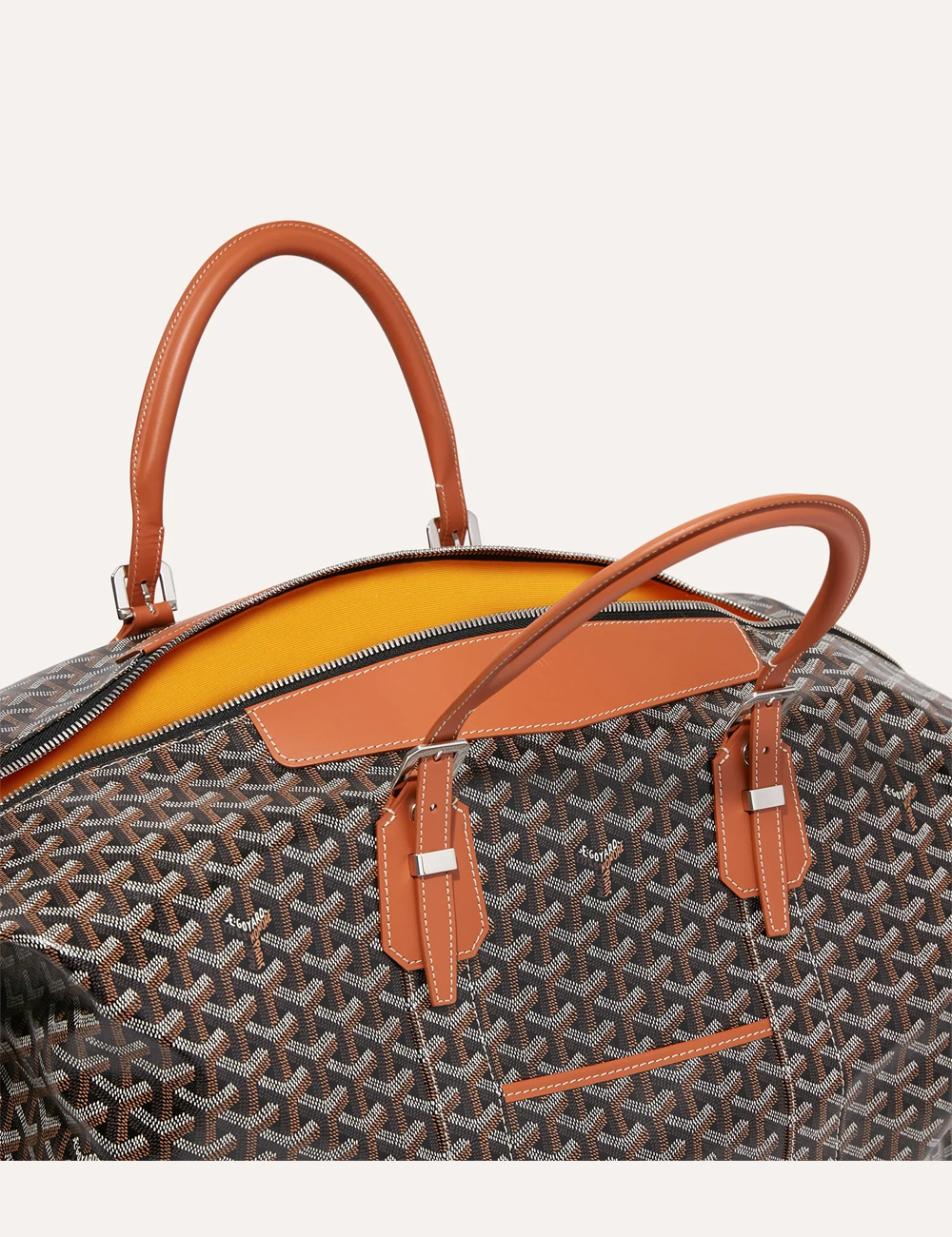 Goyard Bowling 55 PM Bag "Black & Tan"
