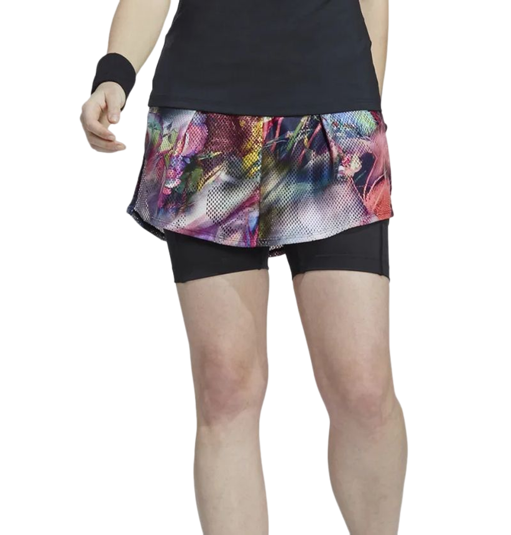 Женская теннисная юбка Adidas Melbourne - multicolor/black
