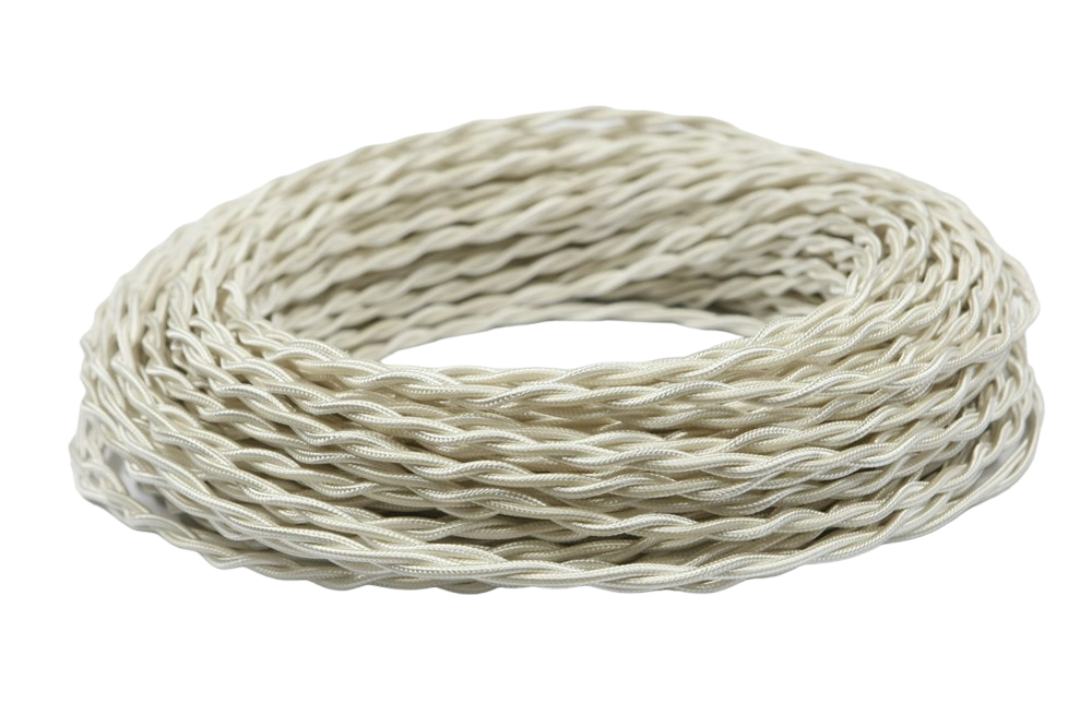 Ретро провод витой Бежевый Шелк Interior Wire Магус ТМ ПВР2075-К02 / 3х1,5